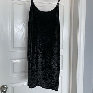 NWOT Victoria’s Secret black velvet dress